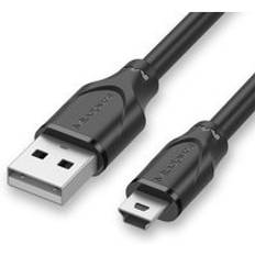 Mini usb-kabel usb 2.0 typ a till mini 5- stifts usb b-kabel hankabel för gopro hero 3+,ps3- kontroller, mobiltelefoner, digitalkamera
