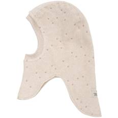 Huttelihut Balaklava - Fleece - Dubbel - Camel Melange m. Stjärn - Huttelihut - 2-4 år (92-104) - Balaklava - Dubbel