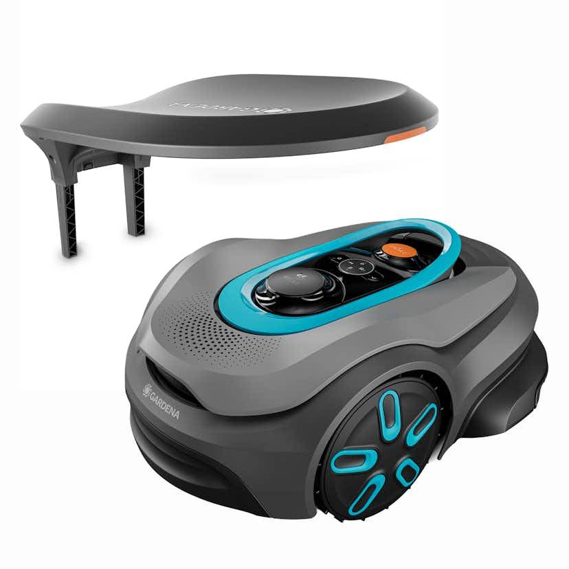 Paket GARDENA smart SILENO sense 400 med robothus