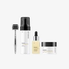 Radiant Vitamin C Brightening kit - Lystergivande hudvårdskit med Vitamin C Foam Cleanser och Skinroller Pro