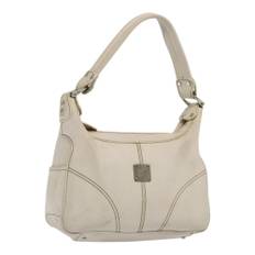 MCM Vintage Shoulder Bag Stl. - Axelremsväskor Från Magasin - White (W 29cm x H 20cm x D 10cm)