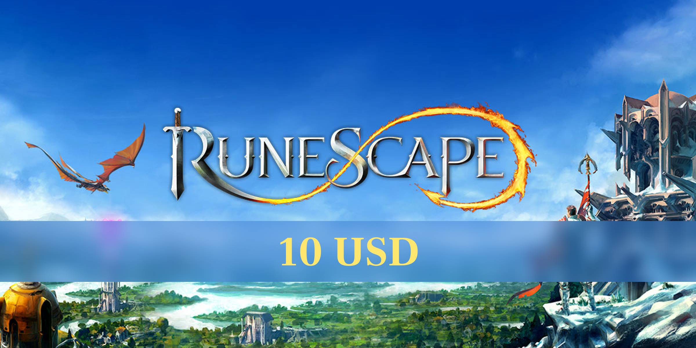 Runescape Prepaid Card 10 USD - Standard