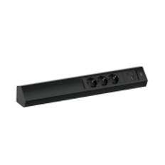 Naber Casia 2L Steckdosenleiste USB Typ A+C, schwarz matt, Ecksteckdosenelement, 7053250