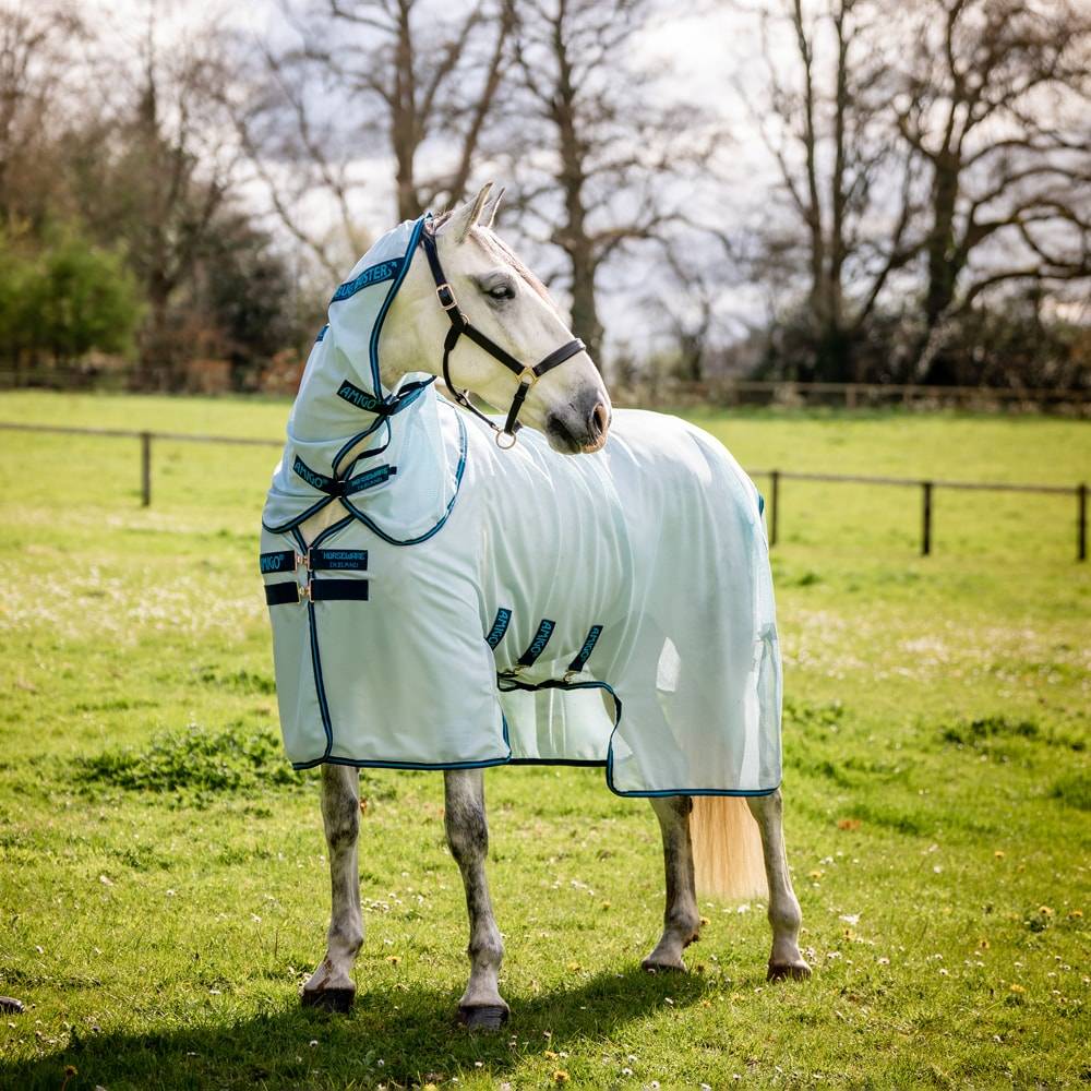 Fluedækken Amigo Bug Buster Horseware® Lyseblå
