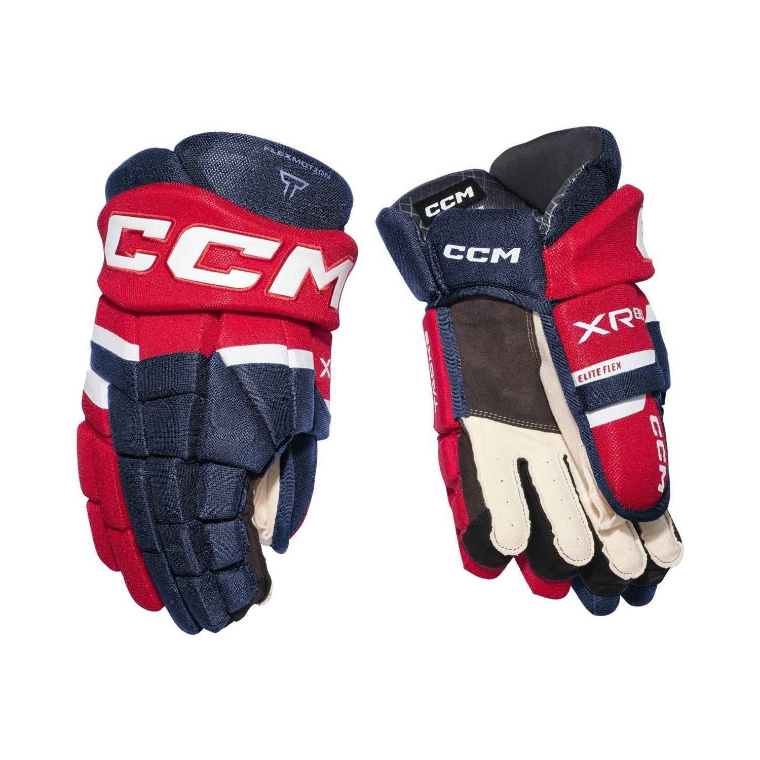 CCM Hockeyhandskar Tacks XR80 Jr Navy/Red/White
