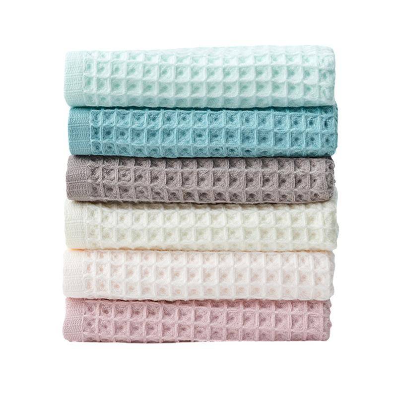 Ren Bomull Japansk Handduk Enkel Ansiktshandduk 34x74CM Vattenabsorberande och Lätttorkande Handduk för Vuxna brun