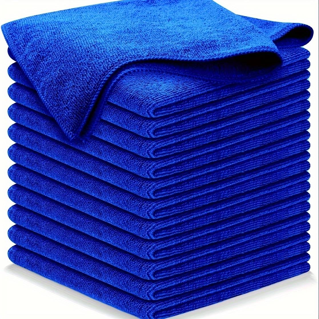 TEMU [super Absorbent Microfiber Cloths] Super Absorbent 12-pack Microfiber Cleaning Cloths| , Dusting And Drying Towels For Home, Kitchen, And Vehicle Exterior Care, 12x12 Inches