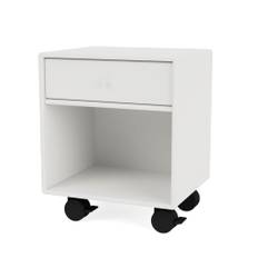 Montana - DREAM - With wheels - Sängbord - White - B 35,4 x H 35,4 x D 30 cm