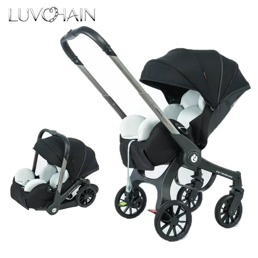 New multifunctional baby stroller 4in1 foldable with car seat baby car carriage portable baby stroller 3in1 EU stock