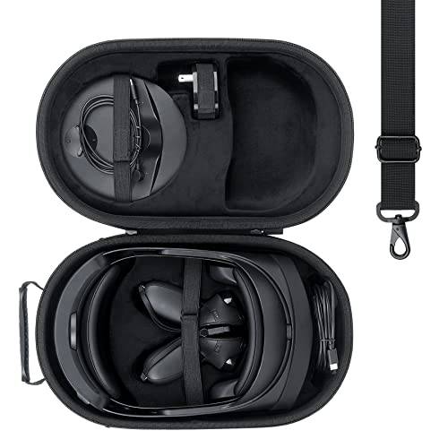 co2CREA Förvaringsväska resväska för Quest 3/Meta Quest Pro allt-i-ett VR-headset, skyddande fodral kompatibelt med headsetkontroller tillbehör (endast fodral, inkluderar inte VR-headset)
