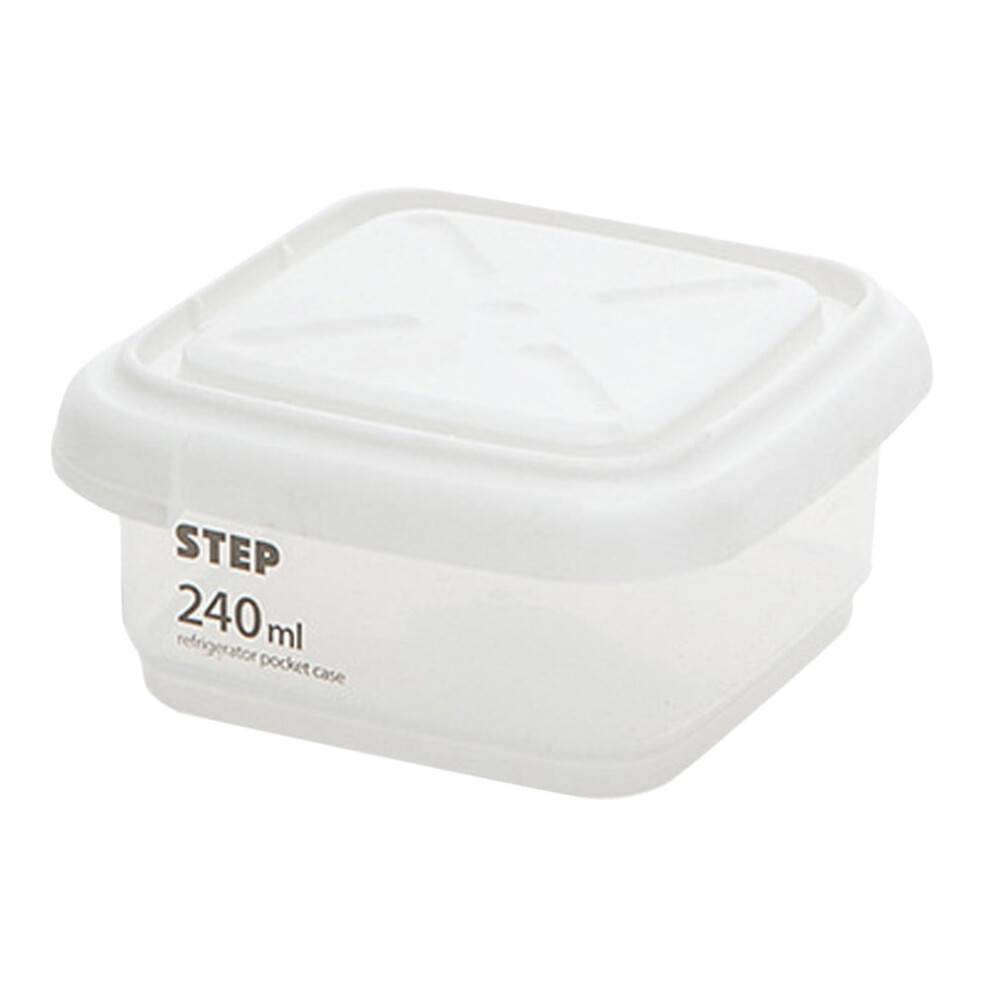 Lufttætte opbevaringsbeholdere til mad 240 ml med låg og gradueret skala, klare plastikforseglede dåser til køkken/spisekammer,