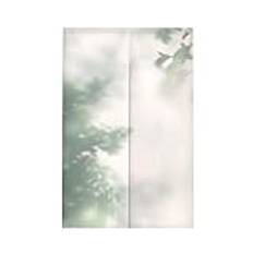 Dörrgardin gröna blad köksgardiner polyester kafé gardiner korta gardiner att hålla ute flugor uteplats dörr gardiner rumsavdelare mörkläggningsgardin för dörr 90 x 200 cm