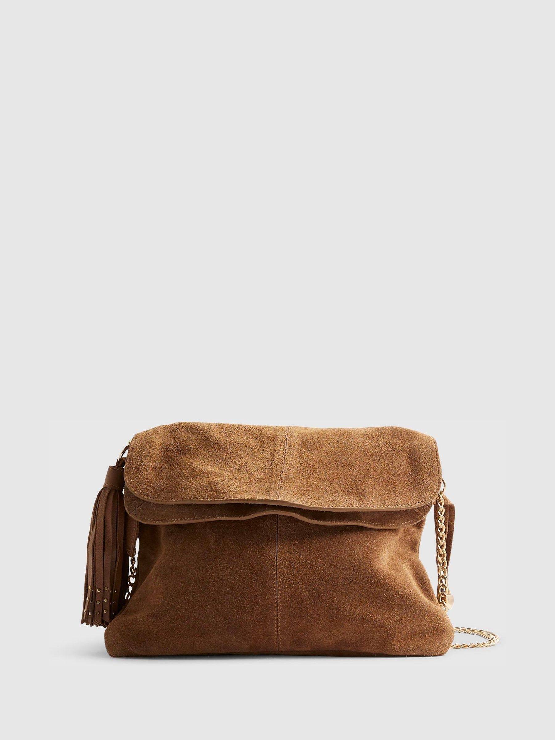 River Island River Island Brown Tassel Chain Shoulder Bag
