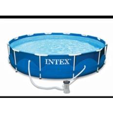 Intex Metal Frame Pool Set, 6.503L, 366x76 cm, inkl. filterpumpe