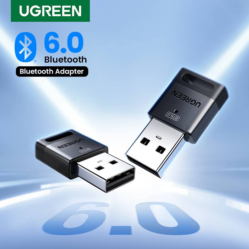 USB Bluetooth Adapter, Bluetooth 6.0 Dongle for PC Windows 11/10/8.1, Bluetooth Receiver & Transmitter for Keyboard/Mouse