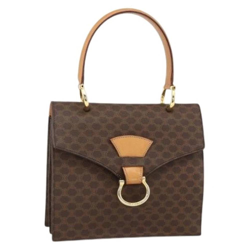 Celine Vintage Pre-owned Vintage Håndtaske - Vintage - Dame - Brun - ONE SIZE - Uld