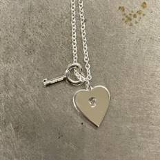 Efva Attling Right Key Pendant 42/45 CM - SILVER