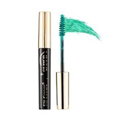 Färgglad mascara vattentät, volym och curling mascara grön, volym och hållbar mascara för jul halloween fest ögonsmink, mascara långa ögonfransar (grön)