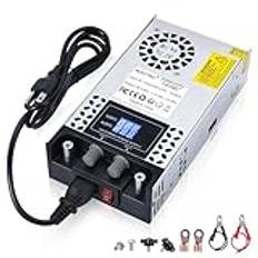 BOSYTRO Justerbart Strömförsörjning 0-60V 0-10A 600W Switching Power Supply Transformator 230V till 60V Strömförsörjning för LED-remsa, CCTV, 3D-skrivare, radio, kamera, labbströmförsörjning