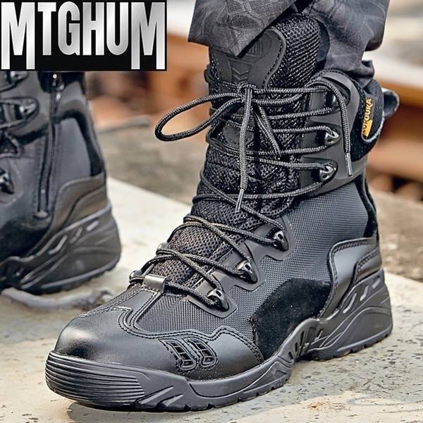 Brand Mens Military Boots Special Forces Army Tactical Desert Combat Boots Outdoor Hiking Shoes Leather Snow Boots