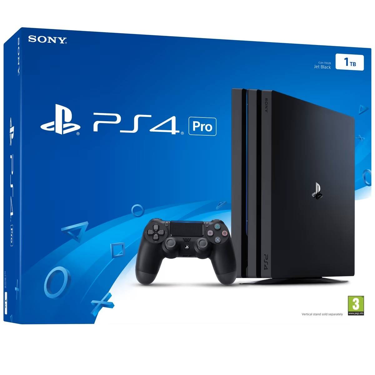 Playstation 4 PS4 Pro 1000GB Black (Begagnad) - Svart