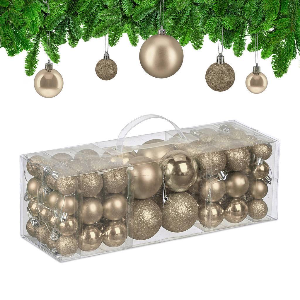 JULKULOR Champagne 76-pack Plast förvaringslåda - Beige