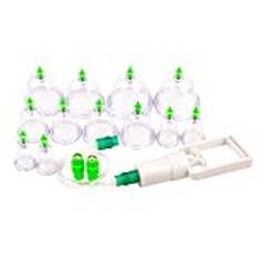 Professionell koppningsset Cupping Therapy Equipment Set med pumphandtag 12 koppar för kroppsmassage smärtlindring fysioterapi 111