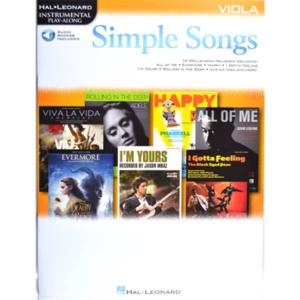 Simple Songs Viola, 14 kända låtar