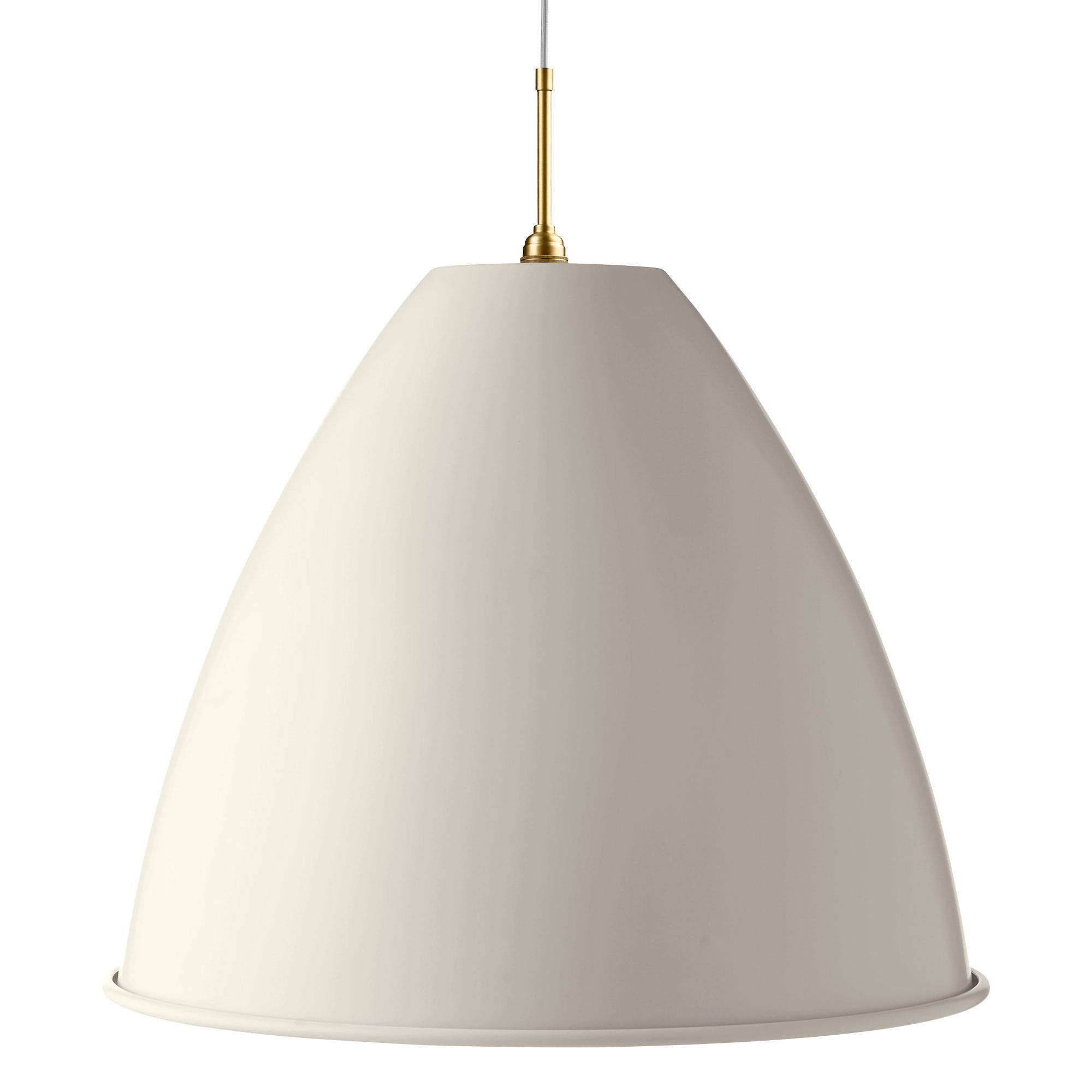 Gubi Bestlite BL9 Pendel Ø40 cm Soft White Semi Matt/Brass.