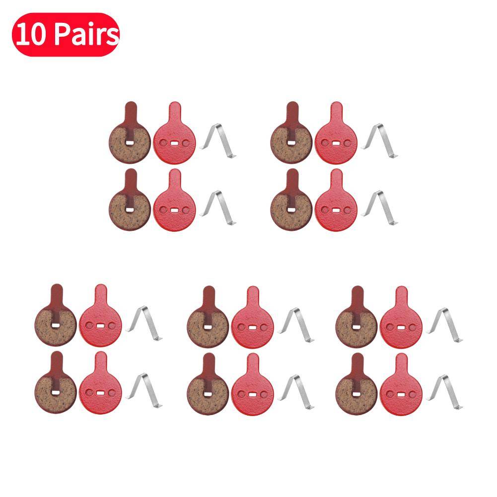 1/2/4/6/8/10 Pairs Bike Brake Pad Organic Resin MTB Mountain Bicycle Bike Bicycle Disc Brake Pads Electric Scooter Replacement