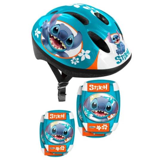 Disney Stitch Cykelhjälm Och Skyddsset Utomhus 265071 säkerhet komfort justering