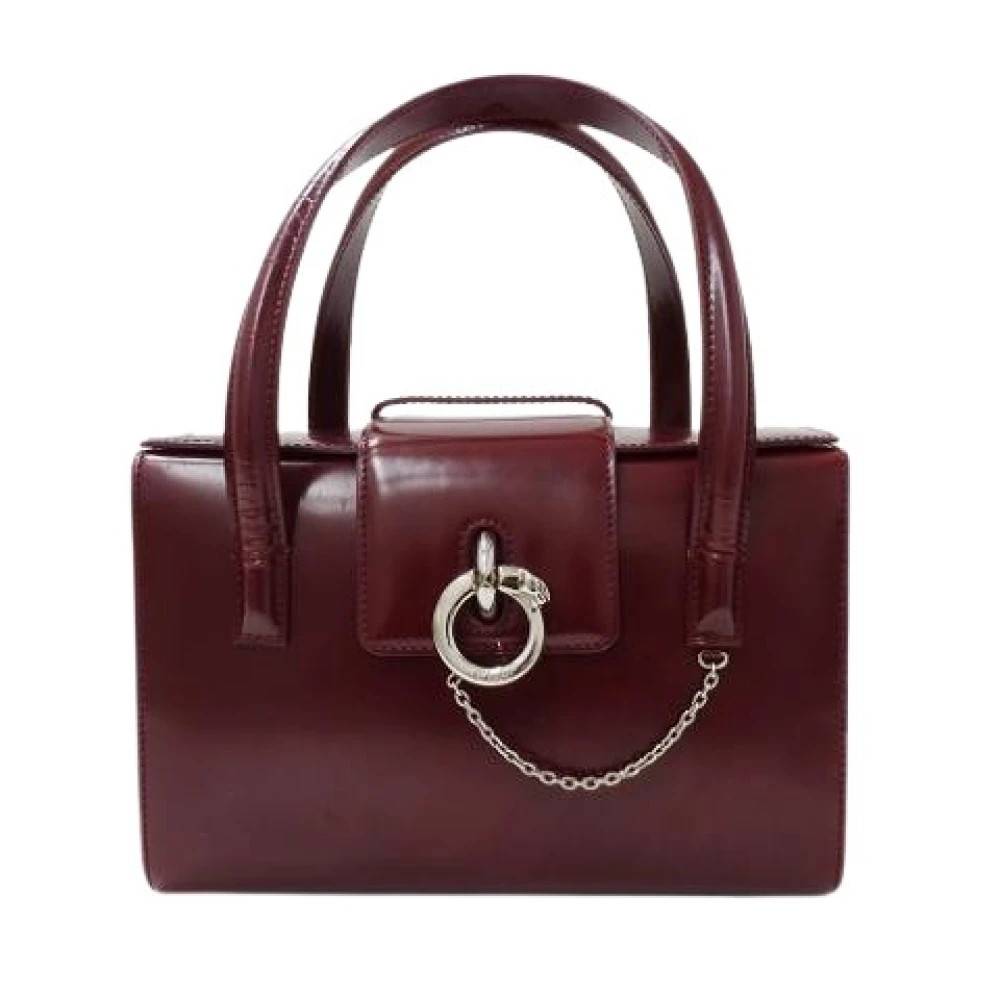 Cartier Vintage Pre-owned Panthère Håndtaske - Vintage - Dame - Rød - ONE SIZE - Uld