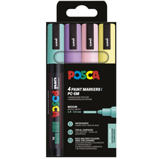 POSCA - Pennor UNI POSCA PC-5M 4-pack - Flerfärgad