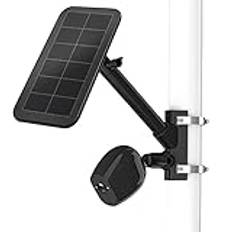 2-i-1-mastfäste för Arlo Solar Panel/Arlo Pro 3/Arlo Ultra1&2/Arlo Essential/Arlo Pro 4/eufyCam Outdoor Mount tillbehör för Arlo Pro 4 och Arlo Solar Panel (svart)