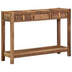 Konsolbord Brun 107 x 33 x 76 cm Massivt återvunnet trä