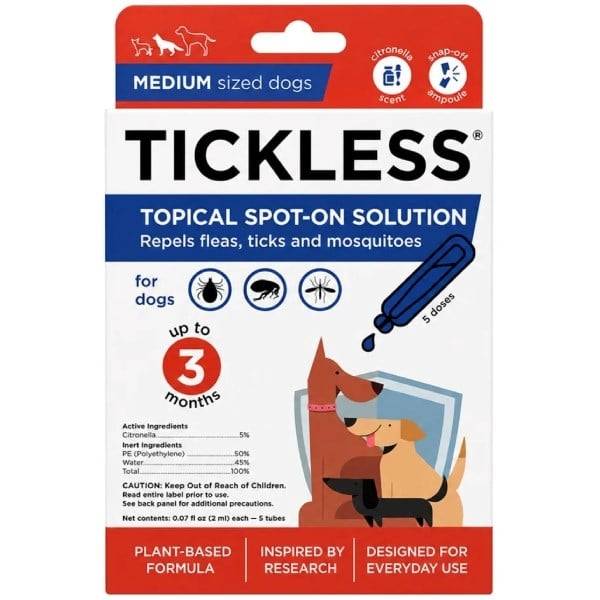 Tickless topical spot-on hund- Fri fragt over 249