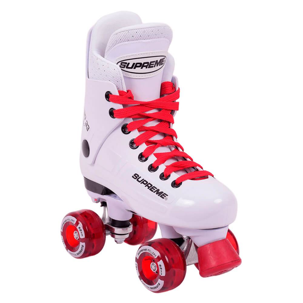 Supreme Turbo 33 Nylon Side-by-Side Rulleskøjte Hvid/Rød