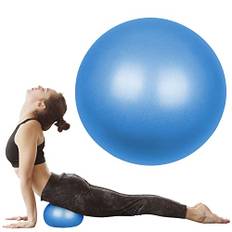 flintronic gymnastikboll liten pilatesboll, 25 cm mjuk yogaboll, med uppblåsbart sugrör, anti-burst träningsboll för yoga, pilates, balans, sjukgymnastik, stretching och core fitness