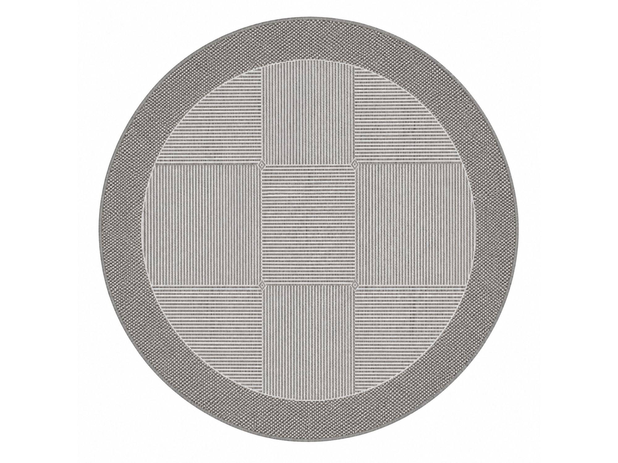 C. Olesen - Spanish Collection rundt tæppe - Ø200 cm / Madrid - Champagne/Grey