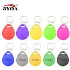 10 st rfid 125 khz em4100 nyckel skrivskyddad nyckelbricka ring chip keytab tk4100 taggar 125 khz skrivskyddad