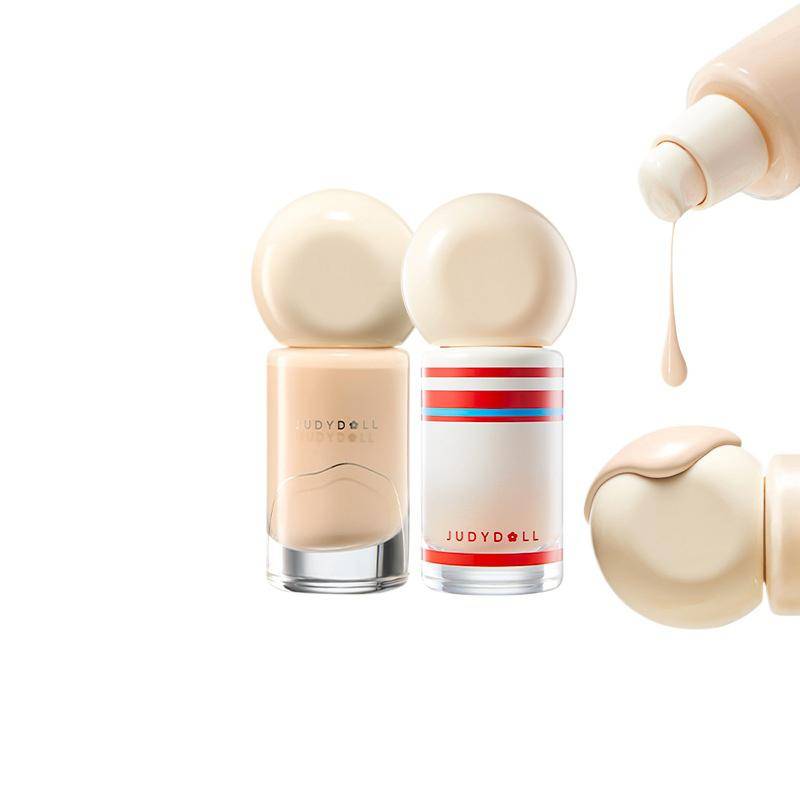 Judydoll Foundation Concealer Fuktgivande Oljekontroll Långvarig Återfuktande Flytande Foundation Matt Finish Koreansk Smink