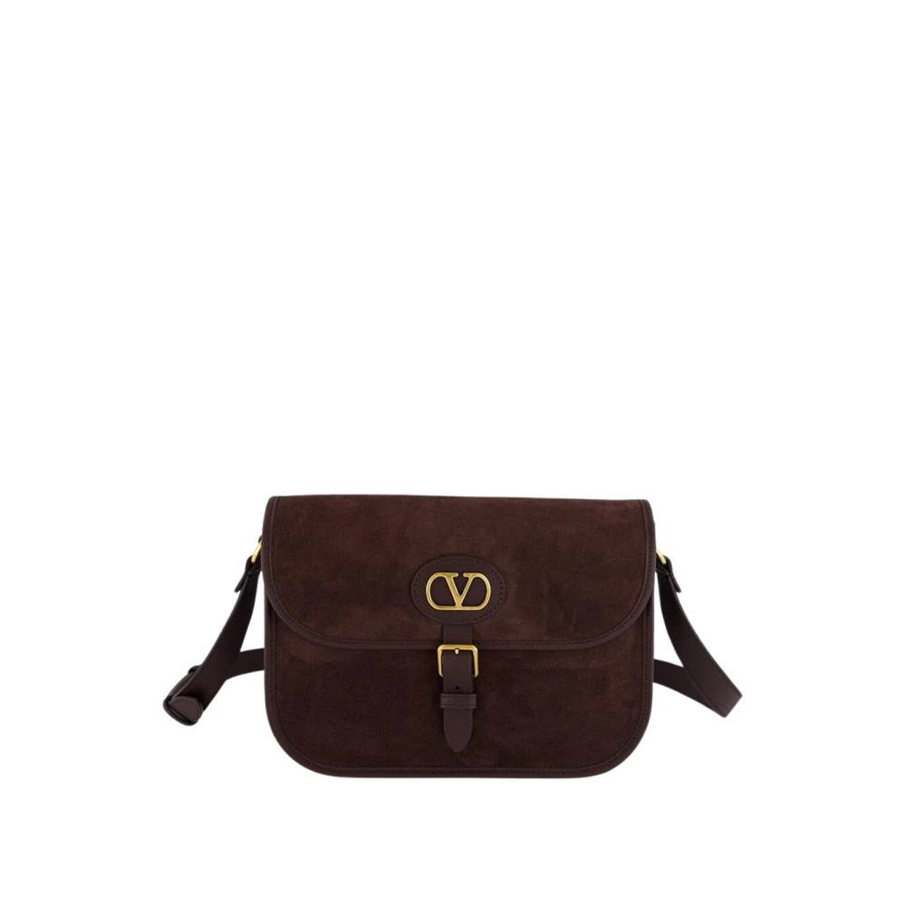 Valentino Garavani Antibes Suede Skuldertaske - Tasker - Herre - Brun - ONE SIZE - Uld