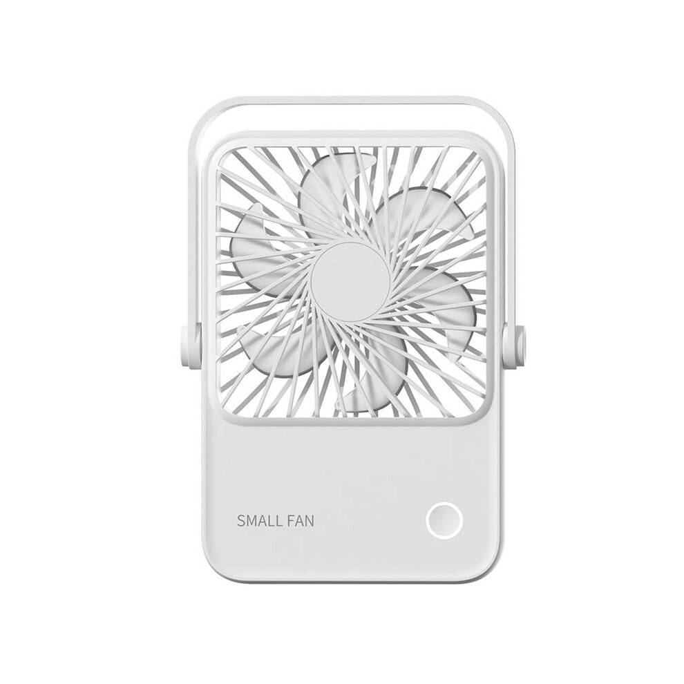 Thin Desktop Fan Desktop Folding Fan Small Electric Fan Hanging and Standing Dual-Purpose Office Fan White