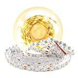 Arotelicht 5m LED-remsa 12V varmvit LED-remso LED-strip inte vattentät 5050SMD 3000K 300 LEDs strips självhäftande DIY tape lampor dimbar för inredning