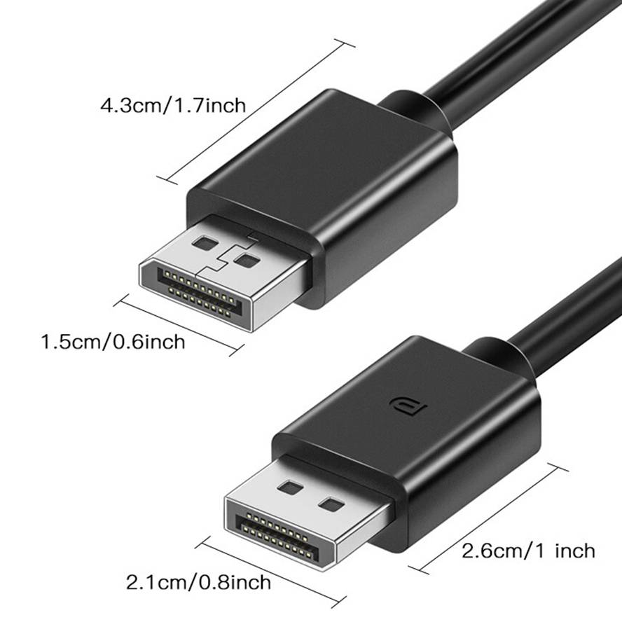 5M 3M 1.8M DP Cable Displayport Video Audio Cable Display Port Adapter For Phone TV Box Laptop Video Game DP Cable Display Port