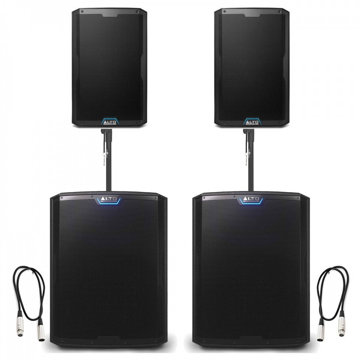 Alto Professional TS415 and TS18S PA Speaker Bundle