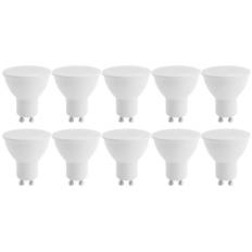 LED GU10 Spotlight pærer, 5W varm hvid 3000K (50W halogen ækvivalent) Energibesparende pære, 400LM 120° stråle ikke dæmpbar, 10 stk.-WELLNGS