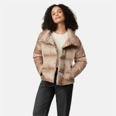 Gerry Weber Quilted Coat With Stand Up Collar Camel