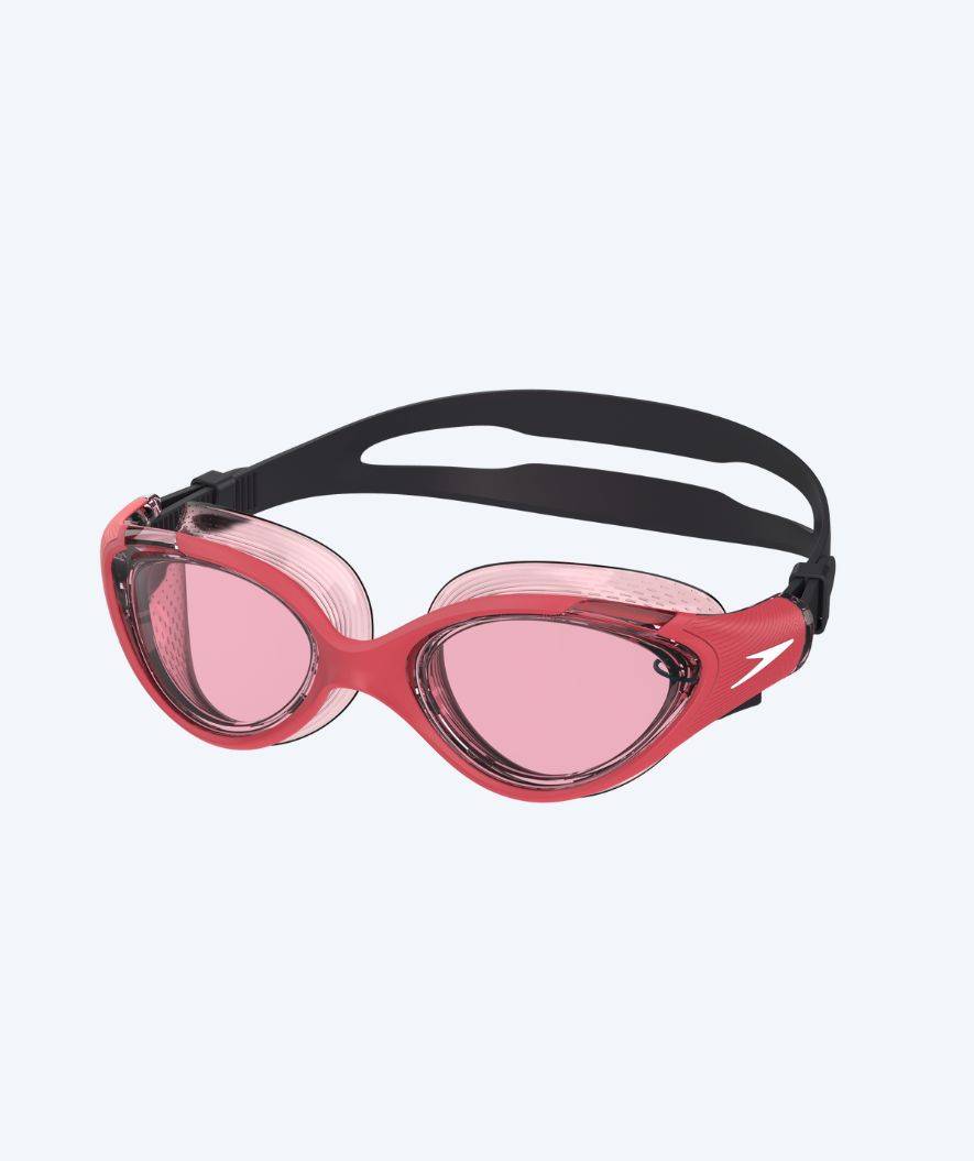 Speedo motionssimglasögon för dam - Biofuse 2.0 - Röd/rosa