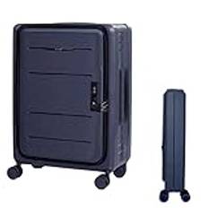 3-speed Adjustable Trolley Carry On Luggage Front Open Suitcase With Universal Wheel Boarding Luggage Easy To Move (Gray 20 in)